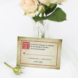 ストーリーブックページ |ヴィンテージおとぎ話ウェディングRSVP 出欠カード