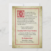 ストーリーブックページ |ヴィンテージ結婚の 招待状 (正面)