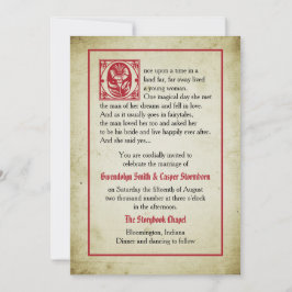 ストーリーブックページ |ヴィンテージ結婚の 招待状