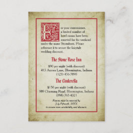 ストーリーブックページ | Fairytaleの結婚宿泊 エンクロージャーカード