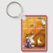 ストーリーブックママとベビーの猫カスタムたち キーホルダー (正面)