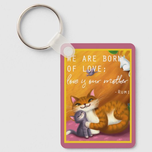 ストーリーブックママとベビーの猫カスタムたち キーホルダー (正面)