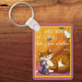 ストーリーブックママとベビーの猫カスタムたち キーホルダー (正面)
