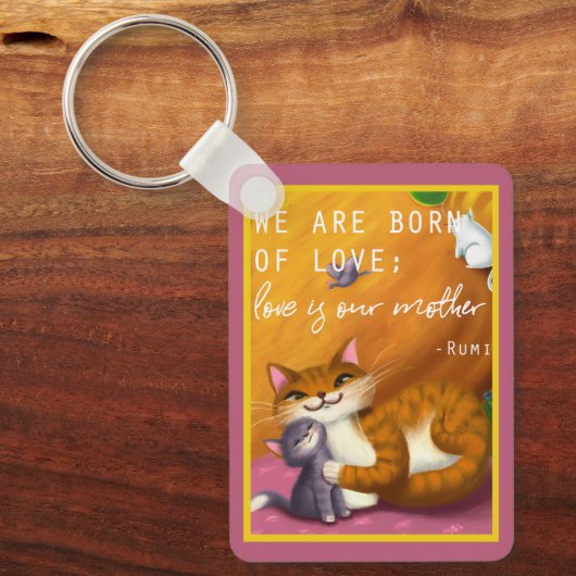 ストーリーブックママとベビーの猫カスタムたち キーホルダー (正面)