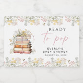 ストーリーブックミニワきらめくインラベルの準備が整ったポップ・アートの スパークリングワインラベル (シングルラベル)