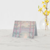 ストーリーブックムーンドグリーティングカード カード (黄色い花)