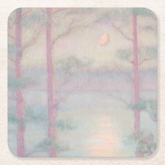 ストーリーブックムーン紙コースター スクエアペーパーコースター (正面)