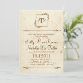 ストーリーブックモノグラム招待状 招待状 (スタンド正面)