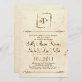 ストーリーブックモノグラム招待状 招待状 (正面/裏面)