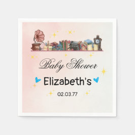 ストーリーブックライブラリー次章赤ちゃんシャワー スタンダードカクテルナプキン