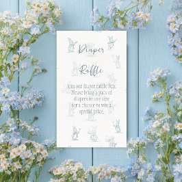 ストーリーブックリトルバニーピーターおむつラッフル エンクロージャーカード