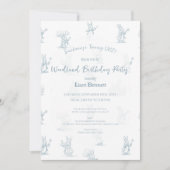 ストーリーブックリトルバニーピーター1st誕生日 招待状 (正面)