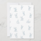 ストーリーブックリトルバニーピーター1st誕生日 招待状 (裏面)