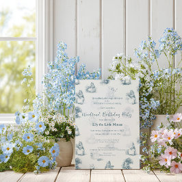 ストーリーブックリトルマウス誕生日 招待状