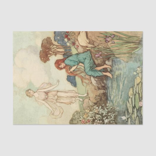 ストーリーブックレディ入浴ヴィンテージ切り離し 薄葉紙 (正面)