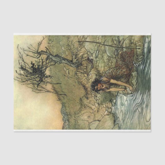 ストーリーブックレディ・ウォーター・デコパージュ 薄葉紙 (正面)