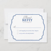 ストーリーブックロマンスの応答カード 出欠カード (正面)