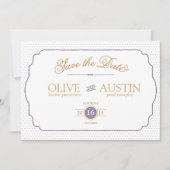 ストーリーブックロマンス日付カードを保存 セーブザデート (正面)