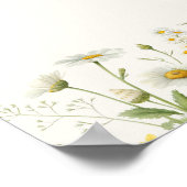 ストーリーブックワイルドフラワーウェルカムブライダルシャワー ポスター (角)