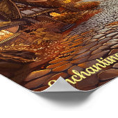 ストーリーブックヴィレッジの魅惑的な秋の夕べ ポスター (角)