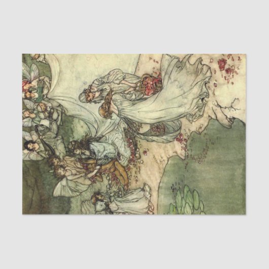 ストーリーブックヴィンテージレディースデコペティッシュペーパー 薄葉紙 (正面)