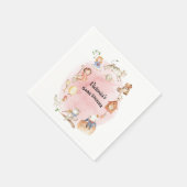 ストーリーブック子供部屋ライムベビーシャワーナプキン スタンダードカクテルナプキン (角)