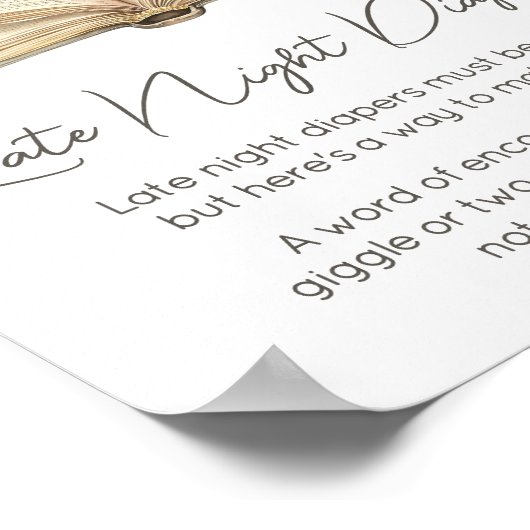 ストーリーブック新しいチャプターが深夜おむつ始まる ポスター (角)