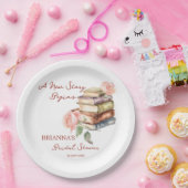 ストーリーブック新しいチャプターブライダルシャワー印刷 ペーパープレート (パーティー)