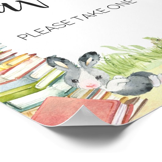 ストーリーブック新しいチャプター赤ちゃんシャワーの好意 ポスター (角)