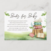 ストーリーブック新しいチャプター赤ちゃんシャワー本を持って来る エンクロージャーカード (正面)