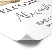 ストーリーブック新しい章が始まる赤ちゃんシャワーへようこそ ポスター (角)