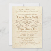 ストーリーブック旋回結婚式招待状 招待状 (正面)