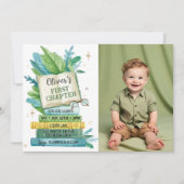 ストーリーブック第1章誕生日写真招待状 サンキューカード (正面)