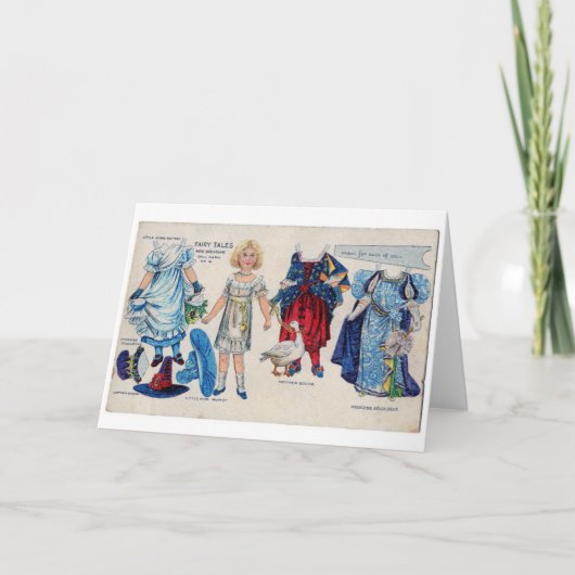 ストーリーブック紙ドール、グリーティングカード カード (正面)