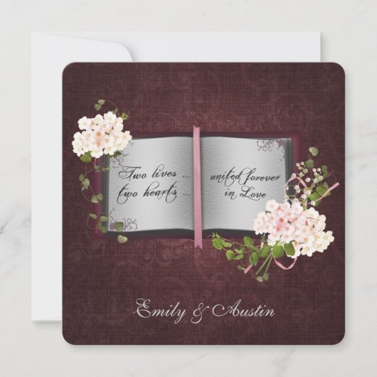 ストーリーブック結婚式招待状 招待状 (正面)