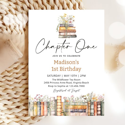 ストーリーブック誕生日招待状 招待状