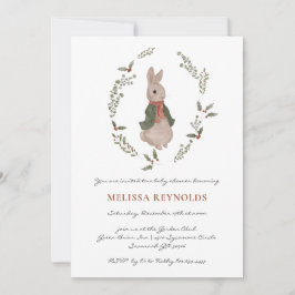 ストーリーブック |ウィンターバニーベビーシャワー招待状 招待状