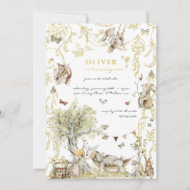 ストーリーブック |ウッドランド・フォレストの誕生日パーティー 招待状