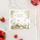 ストーリーブック |ウッドランド・フォレスト・ベビーシャワー スタンダードカクテルナプキン (インサイチュ)