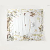 ストーリーブック |ウッドランド・フォレスト・ベビーシャワー タペストリー (正面(横))