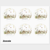 ストーリーブック |ウッドランド・フォレスト・ベビーシャワー ラウンドシール (シート)