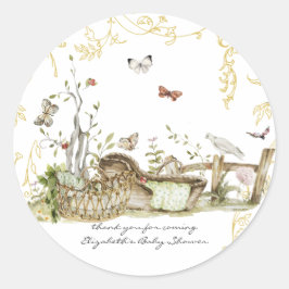 ストーリーブック |ウッドランド・フォレスト・ベビーシャワー ラウンドシール