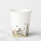 ストーリーブック |ウッドランド・フォレスト・ベビーシャワー 紙コップ (裏面)