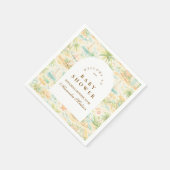 ストーリーブック トロピカルアニマル ベビーシャワー スタンダードカクテルナプキン (角)