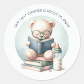 ストーリーブック ベイビー シャワー ラウンドシール (正面)