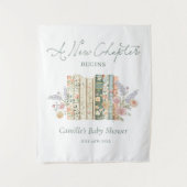 ストーリーブック ベビーシャワー - 新たな章の始まり タペストリー (正面)