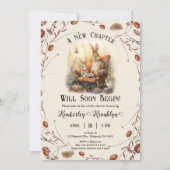 ストーリーブック 新章ベイビーシャワー 本をテーマにした 招待状 (正面)