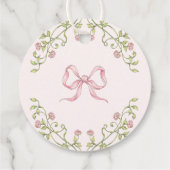 ストーリーブック 新章 ピンクの蝶結び ありがとうございます フェイバータグ (裏面)