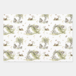 ストーリーブック | 森の赤ちゃん歓迎会 ラッピングペーパーシート