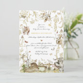 ストーリーブック | 森の赤ちゃん歓迎会 招待状 (スタンド正面)